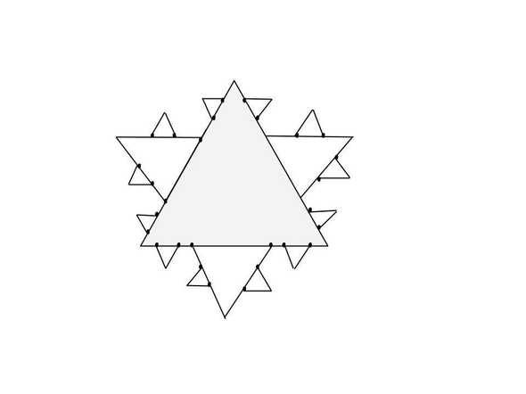 继续在三等分点上构建新三角形